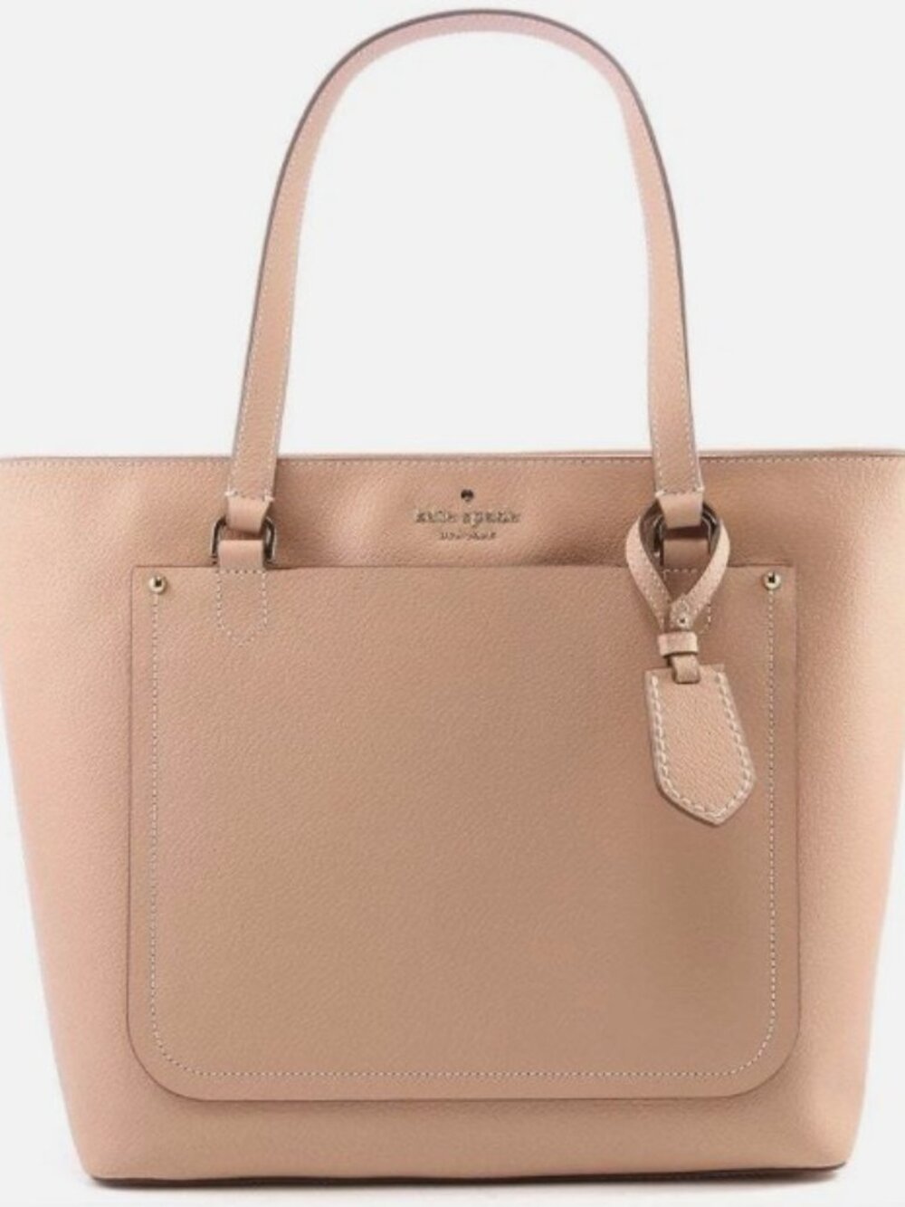 Kate Spade Tote Purse Thompson Street Kimberly Ginger Tea Beige Pink Tint NEW